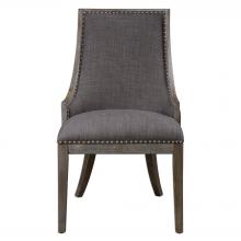 Uttermost 23305 - Aidrian Charcoal Gray Accent Chair