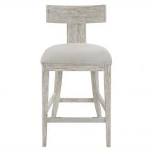 Uttermost 23693 - Idris White Counter Stool