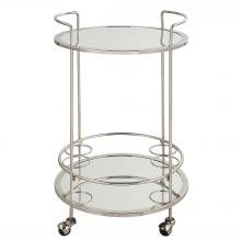 Uttermost 22895 - Uttermost Spritz Chrome Bar Cart