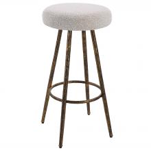 Uttermost 23771 - Uttermost Braven White Fabric Counter Stool