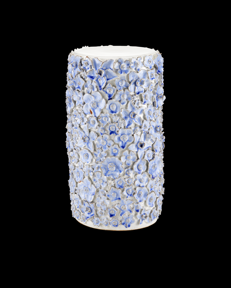 Jessamine Blue & White Accent Table