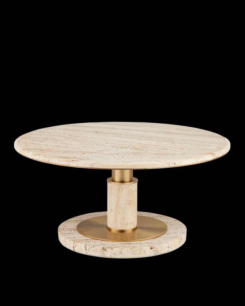 Miles Travertine Cocktail Table