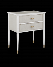 Currey 3000-0191 - Aster White Nightstand